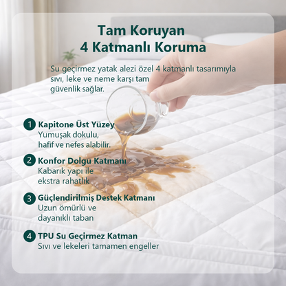 Sıvı Geçirmez Sessiz ve Yumuşak Yatak Alezi