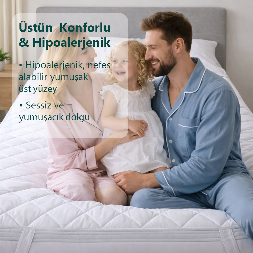 Sıvı Geçirmez Sessiz ve Yumuşak Yatak Alezi